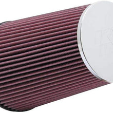 K&N Universal Clamp-On Air Filter: High Performance, Premium, Washable, Replacement Filter: Flange Diameter: 3.5 In, Filter Height: 9 In, Flange Length: 1.75 In, Shape: Round Tapered, RC-3690