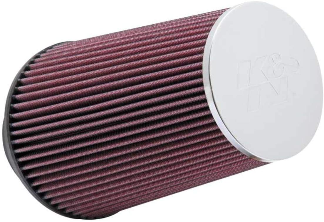 K&N Universal Clamp-On Air Filter: High Performance, Premium, Washable, Replacement Filter: Flange Diameter: 3.5 In, Filter Height: 9 In, Flange Length: 1.75 In, Shape: Round Tapered, RC-3690