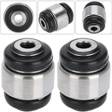 Duokon 2pcs Control Arm Rear Upper Bushing,Silver black Replacement Arm Bushing Rear Control Arm Upper Bushing for BMW E36 E46 E85 Z4 33321140345