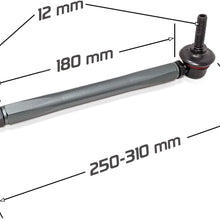 Godspeed(SB-TR-180-12) Univrsal Front Sway Bar Adjustable Links 250mm-310mm / 12mm Bolt