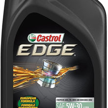 Castrol 03084C Edge 5W-30 Advanced Full Synthetic Motor Oil, 5 Quart