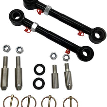 Front Swaybar Quicker Disconnect System Adjustable Fits for Jeep Wrangler JK JKU 2007-2018 Replace 2034, With 2.5" - 6" Lift Not for Original Sway Bars