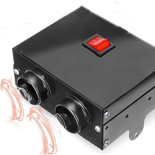 N/W Portable Car Heater,12V /600W Car Fan Heater, 2 Holes Heated Automobile Warmer Defroster,for Car, Truck