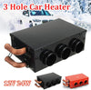 IMCROWN Portable Car Vehicle Heating Cooling Heater Defroster Demister,Window Defroster DC 12V 24W 3 Hole Vehicle Heater Warmer Fan for 12V General Types of Cars