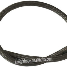 WHWEI Covered Motorcycle Brake Oil Hose Line Stainless Steel Braided PTFE Pipe with Hexagonal Joint and Outer Filament (Color : 40cm)