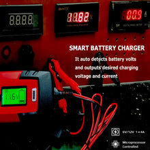 MAGLONG 6V/12V 1-4Amp Smart Automatic Battery Chargers with LCD Display/Automotive Battery Float Chargers Maintainer for Car, Motorcycle, Lawn Mower, Boat, RV, SUV, ATV, Waterproof & Eco Friendly