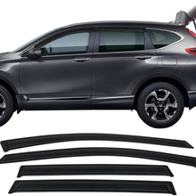 Window Visor Compatible With 2017 Honda CRV | Slim Style Acrylic Smoke Tinted Sun Rain Shade Guard Wind Vent Air Deflector 4Pc by IKON MOTORSPORTS