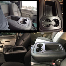 VeCarTech Leather Center Console Cover Microfiber Leather Replacement fit for 2007-2013 Chevy Chevrolet Silverado,Tahoe,Suburban,Avalanche,GMC Sierra,Rear end Zipper Design