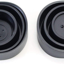 iJDMTOY (2) Universal Sealed Rubber Housing Caps For Headlight Install Xenon Headlight Kit, LED Headlights Bulbs, Aftermarket Headlamp Retrofit, etc