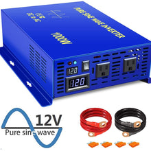 XYZ INVT 2500 Watt Pure Sine Wave Inverter 12V DC to 120V AC, 2500W Power Invert Surge 5000W Power Converter for Solar System. (2500W 12V 120V)