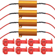 MOFANS 4pcs 12V 50W 6-ohm Led Load Resistor Indicator Flash Rate Relay Bulbs Ballast