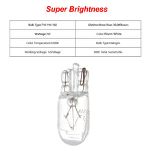 cciyu T10 168 194 W5W Halogen Light Bulb Instrument Cluster Gauge Dash Lamp (10pack white)
