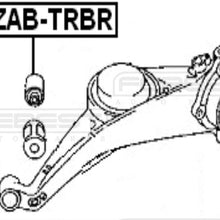 FEBEST MZAB-TRBR Arm Bushing for Rear Arm