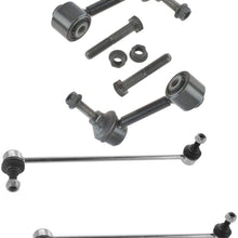 Stabilizer Sway Bar End Link Front Rear LH RH Set of 4 Kit Compatible With Audi VW New