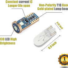 iBrightstar Newest Extremely Bright Wedge T10 168 194 LED Bulbs For Car Interior Dome Map Door Courtesy License Plate Lights,Ice Blue