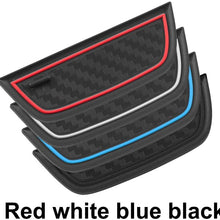 JIECHEN Anti dust Mats for Chevrolet Chevy Equinox 2018 2019 2020 Interior Accessories Custom Fit Door Pocket Liners Cup Holder Pads Console Mats 14-pcs Set (Carbon Fiber Pattern - White)