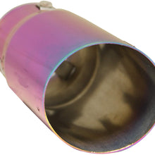 DC Sports EX-1021 Universal Chameleon Anodized Round Exhaust Tip