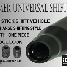ICBEAMER Racing Style Manual Transmission Stick Shift Universal Shift KNOB [Color: Metric Black]