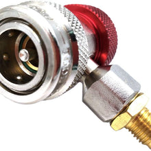 Nikauto 1Pair r134a High & Low Pressure Automotive Air Conditioning Quick Coupler Connector Adapters