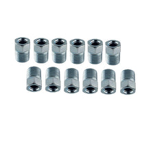 DEWHEL Steel Tube Nuts 3/8-24 Inverted Flare Zinc Fitting 3/16 Steel Brake Line Tubing Pack of 12