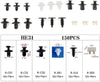 INEEDUP Car Retainer Clips Fasteners Cars Body Kits 6Sizes Push Style Bumper Clips fit for GM Ford Toyota Honda,150Pcs