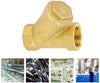 Y Type Sanitary Brass Filter, Precision Filtration DN20 Y Type Sanitary Brass Filter for Water Pipe with Detachable Filter Net