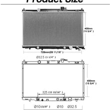 Radiator Compatible with 2002-2006 Honda CR-V EX DX LX SE, 2003-2006 Element EX DX LX 2.4L L4 ATRD1044