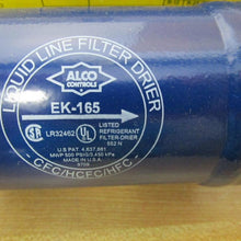 ALCO CONTROLS EK-165 Extra KLEAN, EK, 5/8 SAE Flare, REPLACMENT Part Number is 047617, EK165, Refrigerant Filter Drier, Discontinued by Manufacturer, W.W.P. 500 PSIG