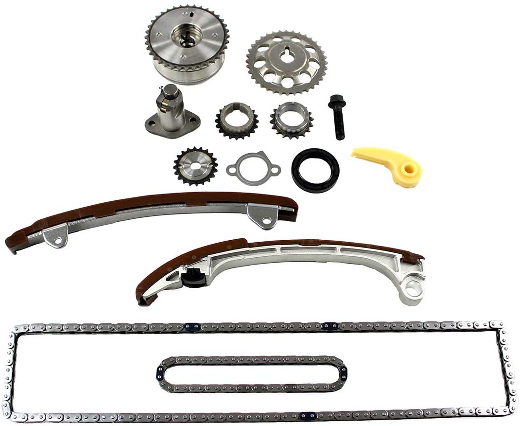 DNJ TK922VVT Timing Chain Kit for 2001-2015 / Lexus, Pontiac, Scion, Toyota/Camry, Corolla, Highlander, HS250h, Matrix, RAV4, Solara, tC, Vibe, xB / 2.0L, 2.4L / DOHC / 16V / 122cid, 2362cc, 2398cc