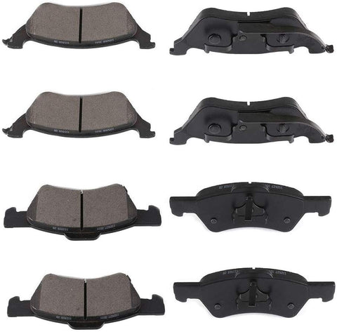 SCITOO 8pcs Front Rear Ceramic Brake Pads fit for 2001-2007 Chrysler Town Country,2001-2007 Dodge Caravan,2001-2007 Dodge Grand Caravan