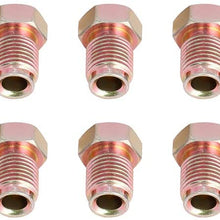 ECCPP Standard SAE Bubble Flare Brake Line Fittings Nuts Assortment 3/16" or 4.7 MM Tubing Kit Set