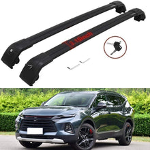 SAREMAS Black roof Cargo Racks for Chevrolet Chevy Blazer 2019 2020 2021 roof Rack Rail Cross Bars Luggage Carrier Lockable 2