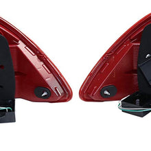 Tail Light Assembly Compatible with 2012-2013 Mercedes Benz C250, C300, C350 and C63 AMG Clear & Red Lens Set of 2 Driver and Passenger Side