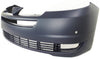 Front Bumper Cover Compatible with 2004-2005 Toyota Sienna Primed with Park Assist Sensor Holes with Radar Cruise Control