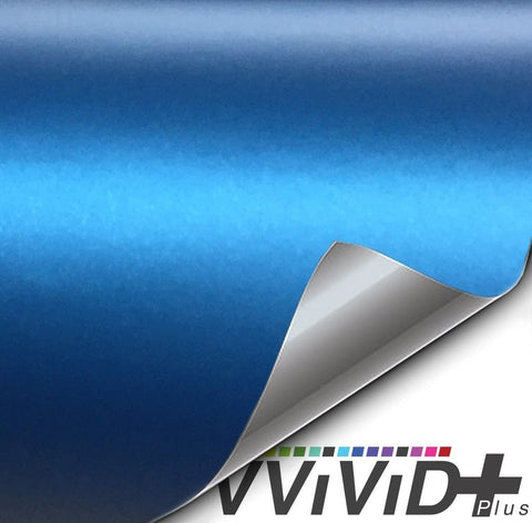 Matte Metallic Blue Car Wrap Vinyl Roll with Air Release 3mil-VViViD8 (6ft x 5ft (Hood, Roof or Trunk Wrap Kit))