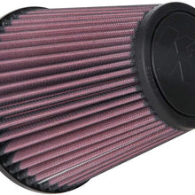 K&N Universal Clamp-On Air Filter: High Performance, Premium, Washable, Replacement Filter: Flange Diameter: 3.5 In, Filter Height: 6 In, Flange Length: 1.75 In, Shape: Round Tapered, RU-1035