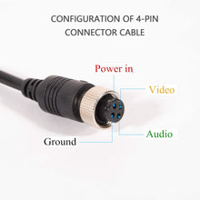 4 PIN Female to RCA Female Cable,M12 4PIN Shockproof Waterproof to RCA Video +DC Connector Adapter Wire,RCA to 4 -PIN Monitor/Camera Adapter