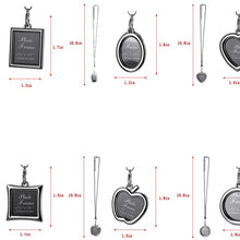 Libloop Car Auto Rearview Mirror Hanging Ornament Beautiful Photo Frame Locket Photo Frame Metal for Car Mirror (Heart Shaped)