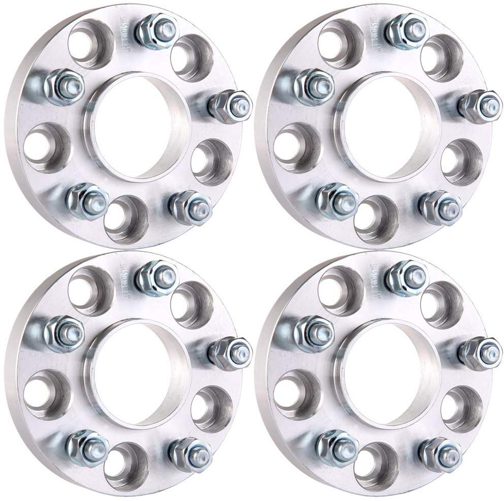 ECCPP 5x4.5 Hubcentric Wheel Spacers 4X 25mm 5x114.3 to 5x114.3 Wheel spacers for Ford Jeep Hyundai Genesis Coupe Sedan Veloster Mazda3 Mazda5 Mazda6 RX8 MX5 CX7 MX6