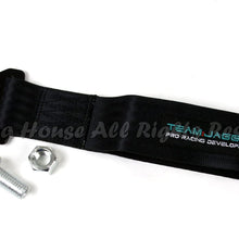 EpandaHouse Compatible with Gmc Only!JDM Style 14mm Alloy Bolts Front Tow Towing Nylon Strap Frame Metal Black