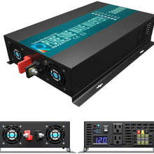 WZRELB Pure Sine Wave Power Inverter 2500 Watt Continuous / 5000 Watt Peak 36V DC to 120V AC Off Grid Power Converter for Camping RV Vehicle