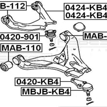 FEBEST MAB-112 Front Upper Arm Bushing