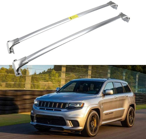 MotorFansClub Roof Rack Cross Bars Fit for Compatible with Jeep Grand Cherokee 2011-2019 2020 Crossbars Baggage Cargo Luggage Aluminum (2 PCS)