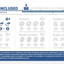 CPK11803 REAR Performance Grade Quiet Low Dust [8] Ceramic Brake Pads + Dual Layer Rubber Shims + Pad Sensors + Hardware