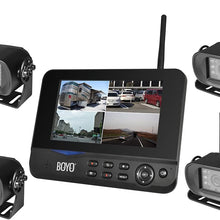 BOYO VTC700RQ-4 - Digital Wireless 4 Camera DVR System with 7” Monitor for Car, Truck, SUV and Van (4-Channel System)