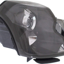 Headlight Assembly Compatible with 2003-2007 Cadillac CTS HID with HID Kit Passenger and Driver Side