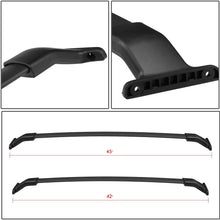 DNA MOTORING ROOFR-W-001 Black PT-ZTL-8035 Aluminum Top Rail Roof Rack Cross Bar[for 11-17 Honda Odyssey]