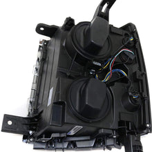 Headlight Assembly Compatible with 2014-2015 Chevrolet Silverado Halogen WT/LT Models Passenger Side