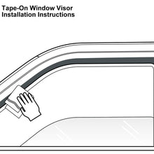 4pcs Sun/Rain Guard Vent Shade Window Visors Compatible with 2014-2020 Rogue,100% Brand New in Factory Original Condition