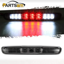 Partsam Replacement For Chevrolet Silverado 2007-2013/GMC Sierra 1500 2500 3500 2014 Classic Model Red/White LED Smoke Lens High Mount 3rd Third Brake Light Cargo Tail Lamp